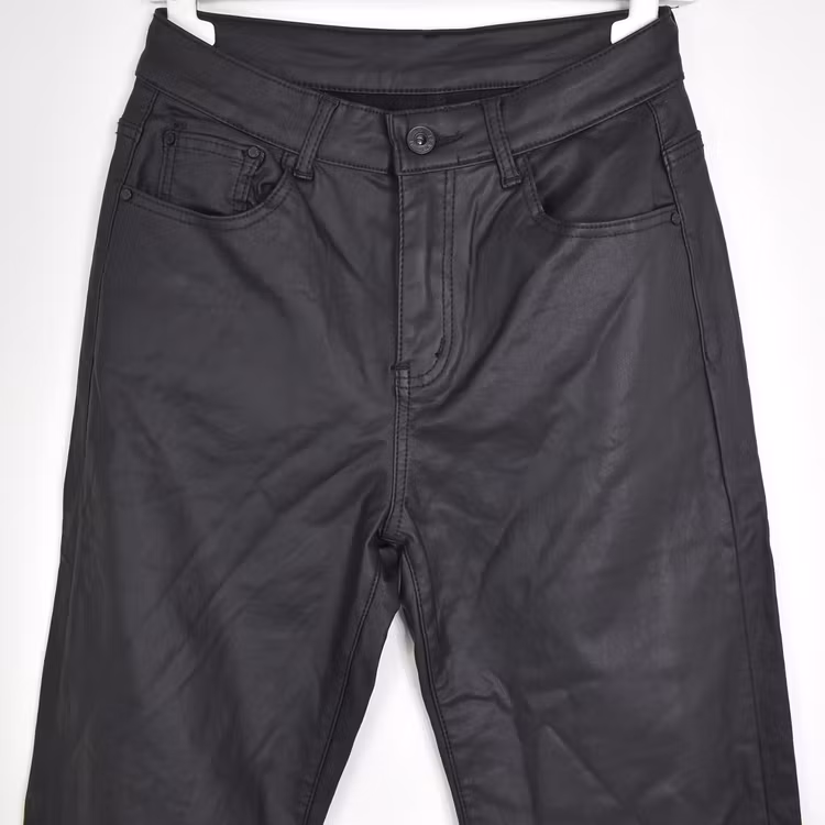 Jeans Konstskinn SVART - 3D Denim