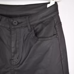 Jeans Konstskinn SVART - 3D Denim