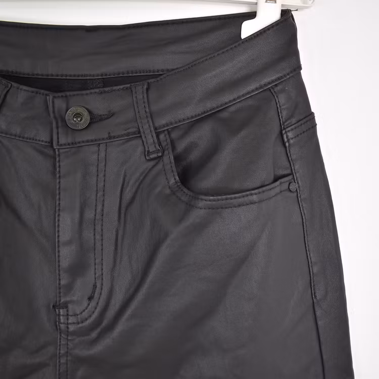 Jeans Konstskinn SVART - 3D Denim