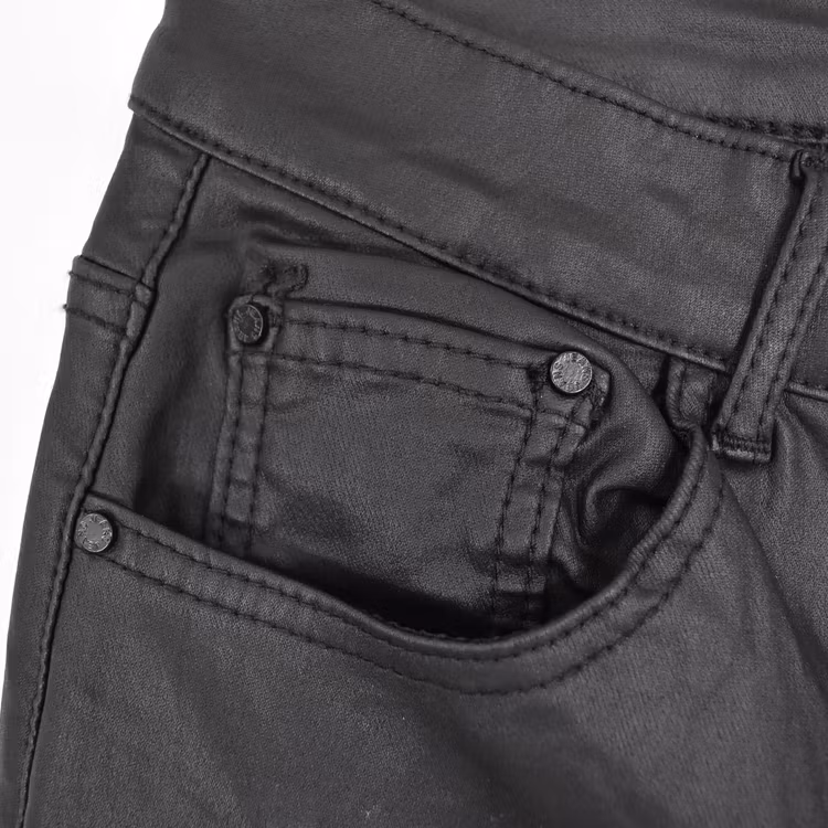 Jeans Konstskinn SVART - 3D Denim
