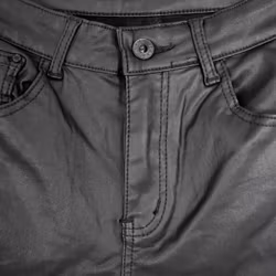 Jeans Konstskinn SVART - 3D Denim