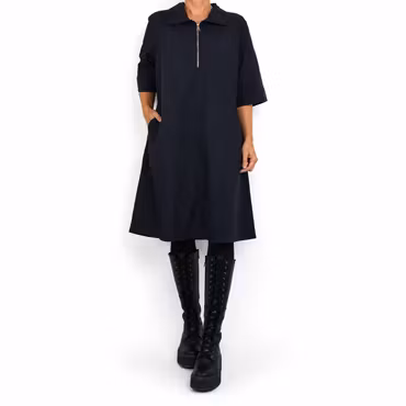 Kort Skjortklänning Zoe SVART - Camicia