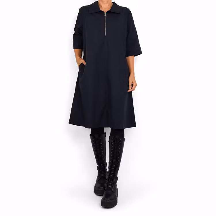 Kort Skjortklänning Zoe SVART - Camicia