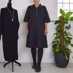 Kort Skjortklänning Zoe SVART - Camicia