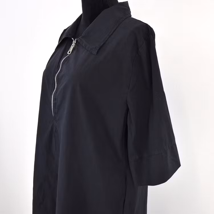 Kort Skjortklänning Zoe SVART - Camicia
