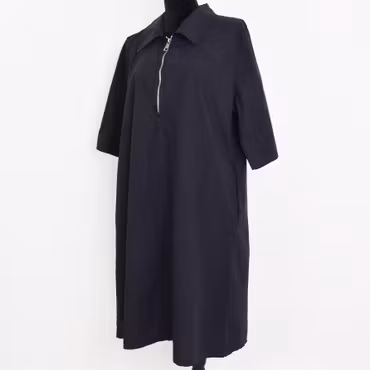 Kort Skjortklänning Zoe SVART - Camicia