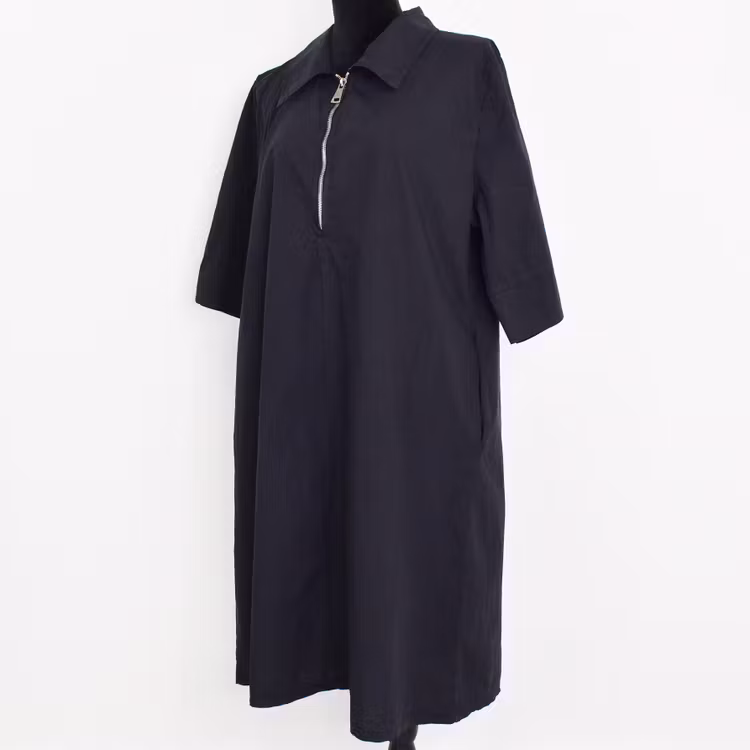 Kort Skjortklänning Zoe SVART - Camicia