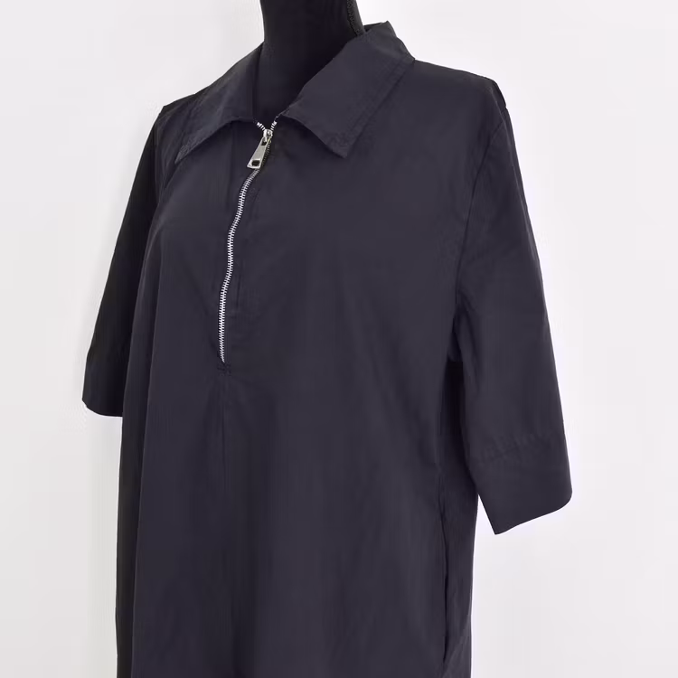 Kort Skjortklänning Zoe SVART - Camicia