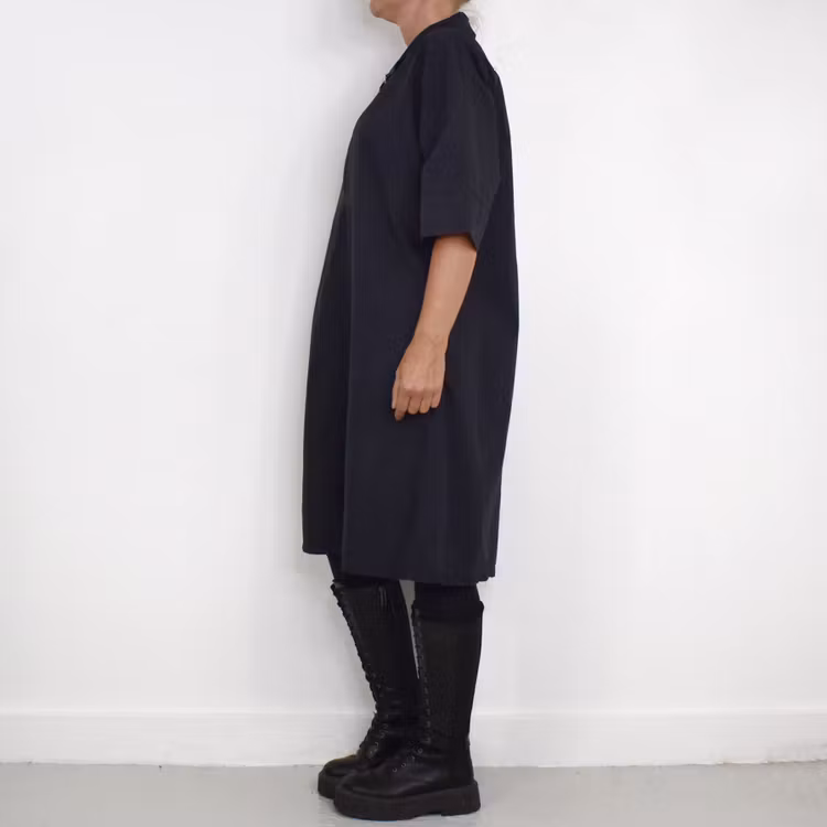 Kort Skjortklänning Zoe SVART - Camicia