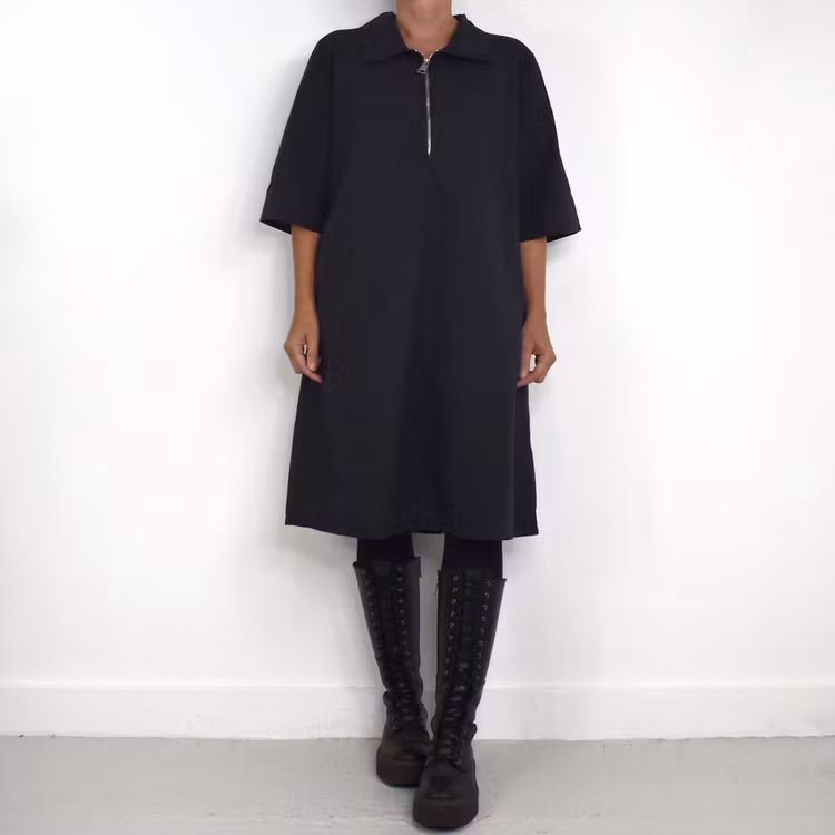 Kort Skjortklänning Zoe SVART - Camicia