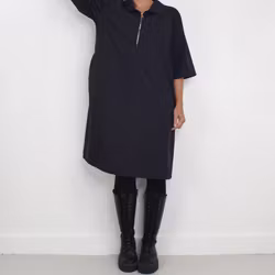 Kort Skjortklänning Zoe SVART - Camicia