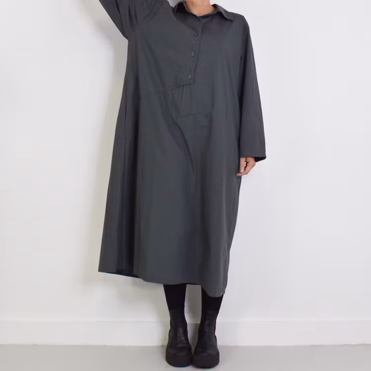 Skjortklänning Sanela GRÅ - Camicia