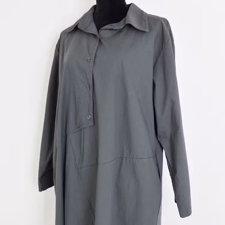 Skjortklänning Sanela GRÅ - Camicia