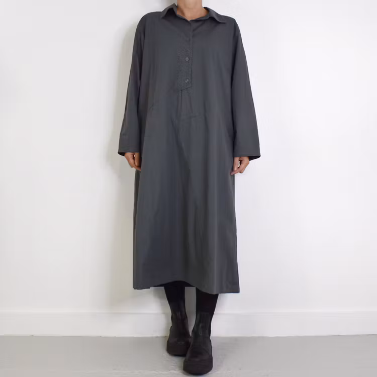 Skjortklänning Sanela GRÅ - Camicia