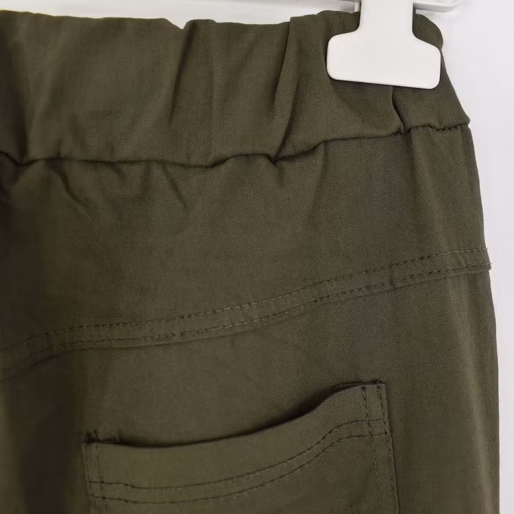 Stretchig Cargobyxa Siri MÖRK KAKI