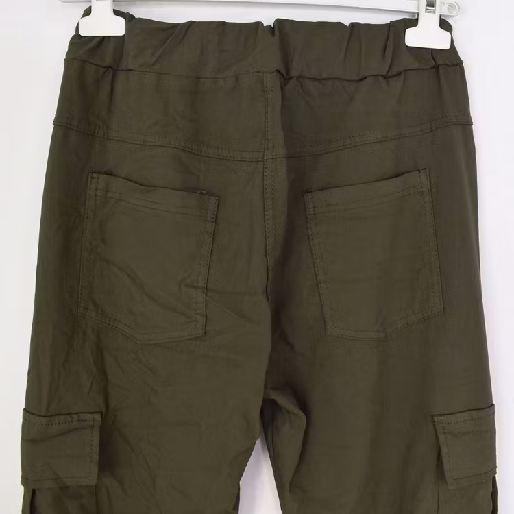 Stretchig Cargobyxa Siri MÖRK KAKI
