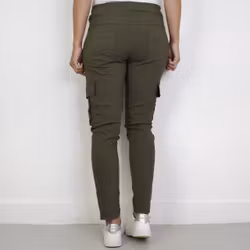 Stretchig Cargobyxa Siri MÖRK KAKI