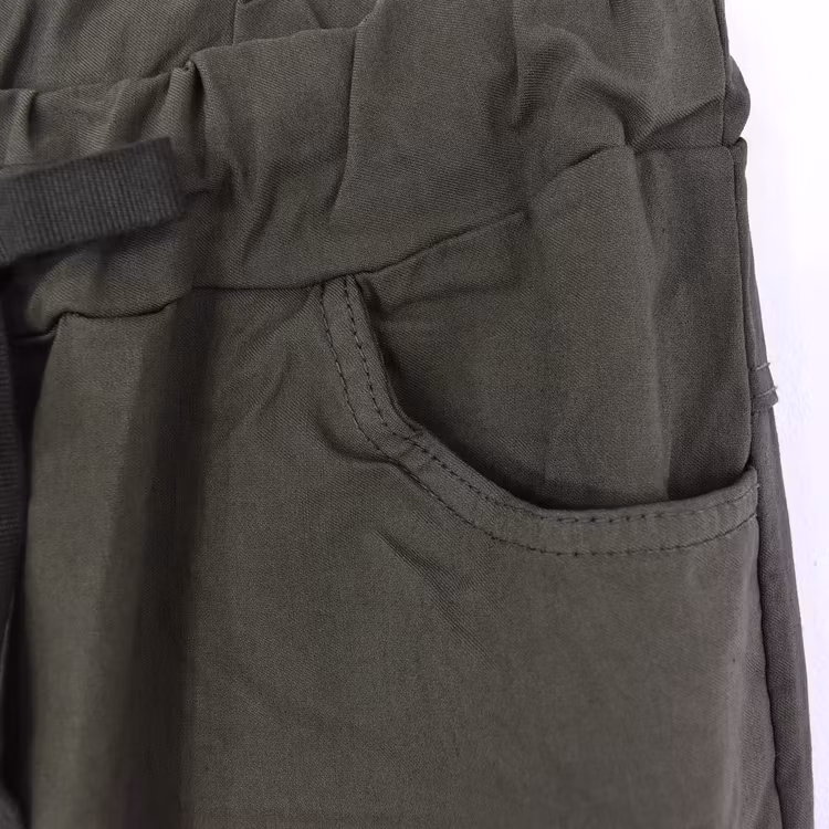 Stretchig Cargobyxa Siri MÖRK KAKI