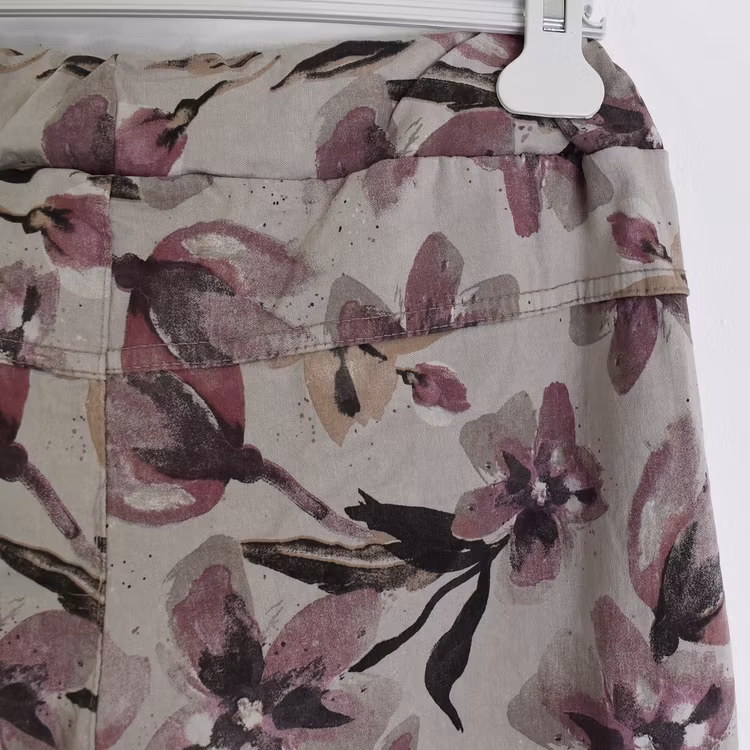 Byxa Signe Blommig BEIGE - Mix By Heart