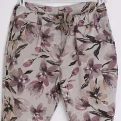 Byxa Signe Blommig BEIGE - Mix By Heart