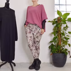 Byxa Signe Blommig BEIGE - Mix By Heart
