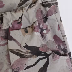 Byxa Signe Blommig BEIGE - Mix By Heart