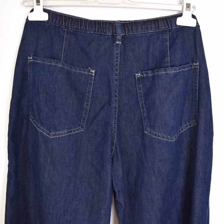 Vida Jeans Knytband MÖRKBLÅ - 3D Denim