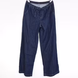 Vida Jeans Knytband MÖRKBLÅ - 3D Denim