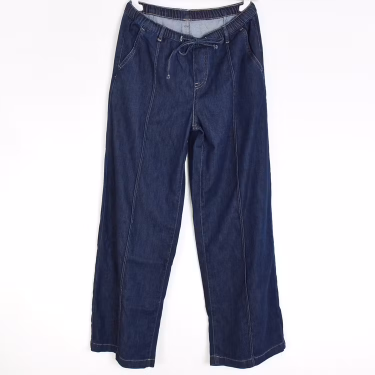 Vida Jeans Knytband MÖRKBLÅ - 3D Denim