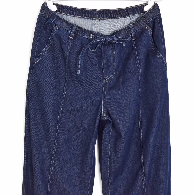 Vida Jeans Knytband MÖRKBLÅ - 3D Denim