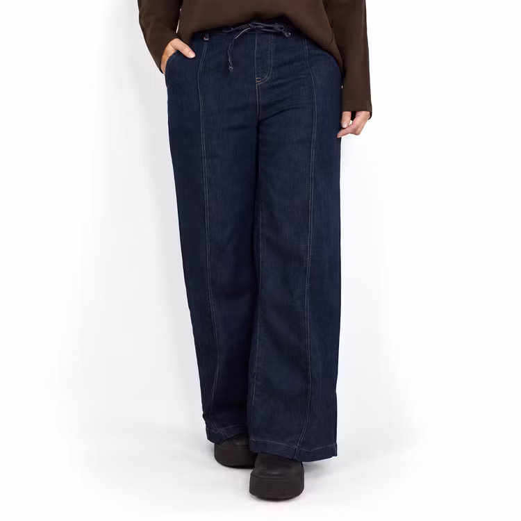 Vida Jeans Knytband MÖRKBLÅ - 3D Denim