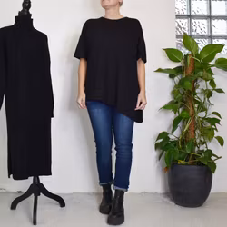 T-shirt Over Sized Azure SVART - Marta du Chateau