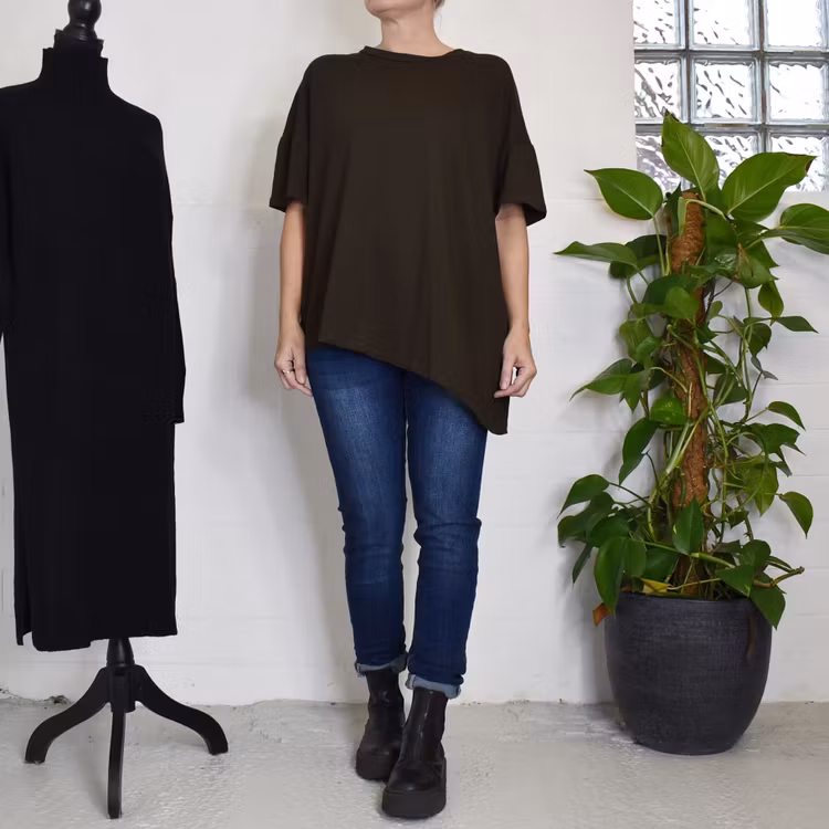 T-shirt Over Sized Azure MORO - Marta du Chateau