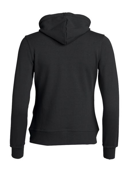 Svart Dam Hoodjacka "Engdahls Logo" Fram