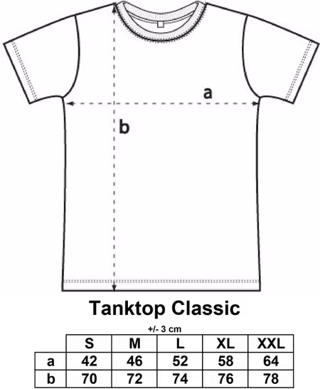 Grå Tank Top "Black Jack Kåt, glad & tacksam"