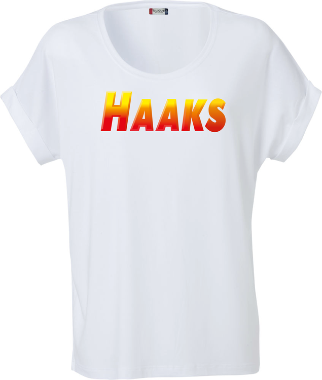 Vit Dam T-shirt Katy "HAAKS"