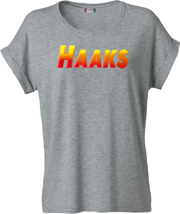 Grå Dam T-shirt Katy "HAAKS"