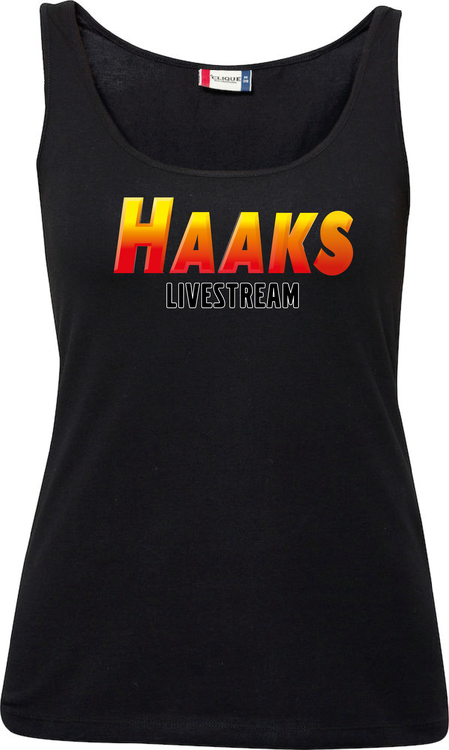 Svart Dam Tank Top "HAAKS Livestream"
