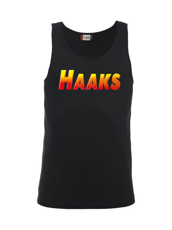 Svart Tank Top "HAAKS"