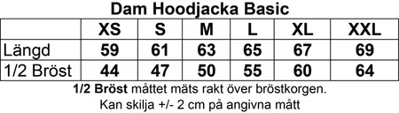 Svart Dam Hoodjacka "SHINE" fram