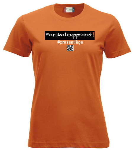 Dam T-shirt "Förskoleupproret!"