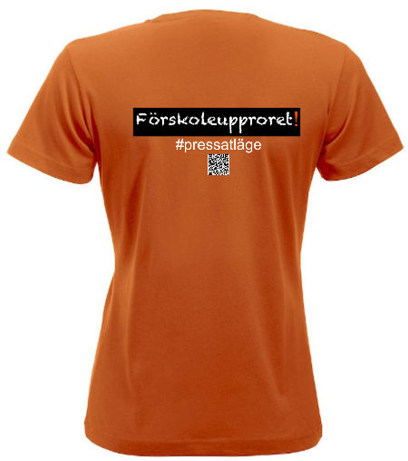 Dam T-shirt "Förskoleupproret!"