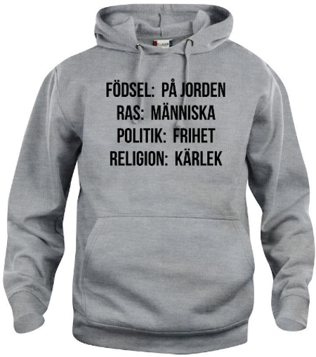 Hoodtröja Basic "Human"