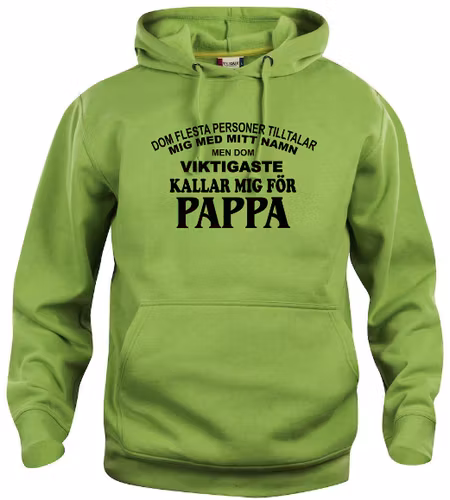 Hoodtröja Basic "Pappa"
