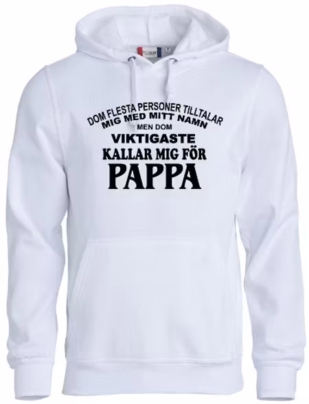 Hoodtröja Basic "Pappa"