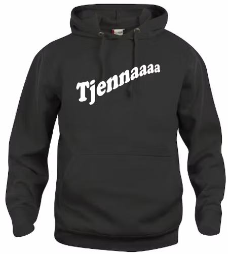 Hoodtröja Basic "Tjennaaaa"
