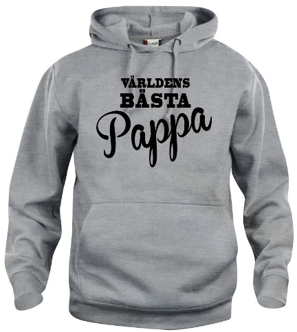 Hoodtröja Basic "Världens Bästa Pappa.."
