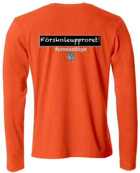T-shirt Lång ärm "Förskoleupproret!"