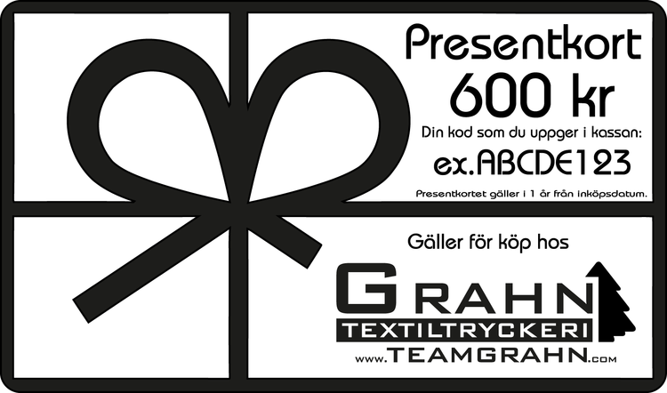 Presentkort 600 kr