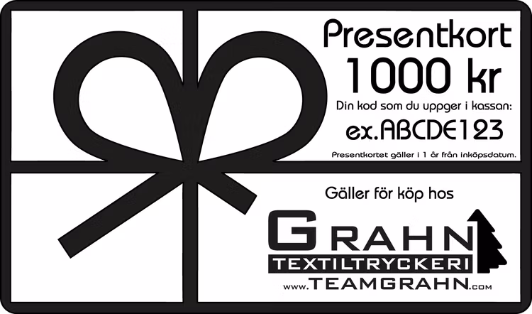 Presentkort 1000 kr